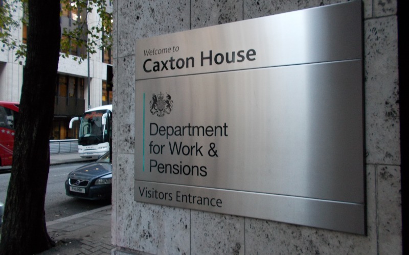 Entrance to DWP's Caxton House HQ