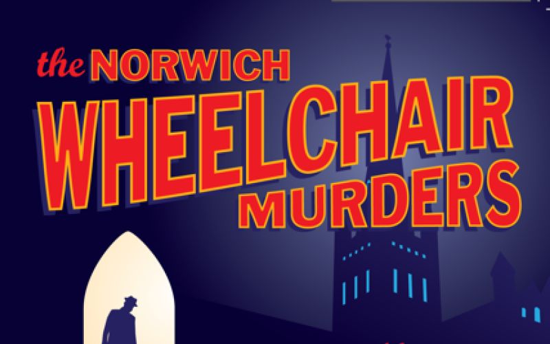 Part of front cover of The Norwich Wheelchair Murders