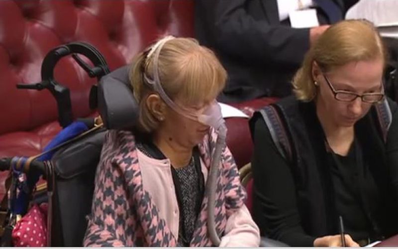 Baroness Campbell speaking in the debate
