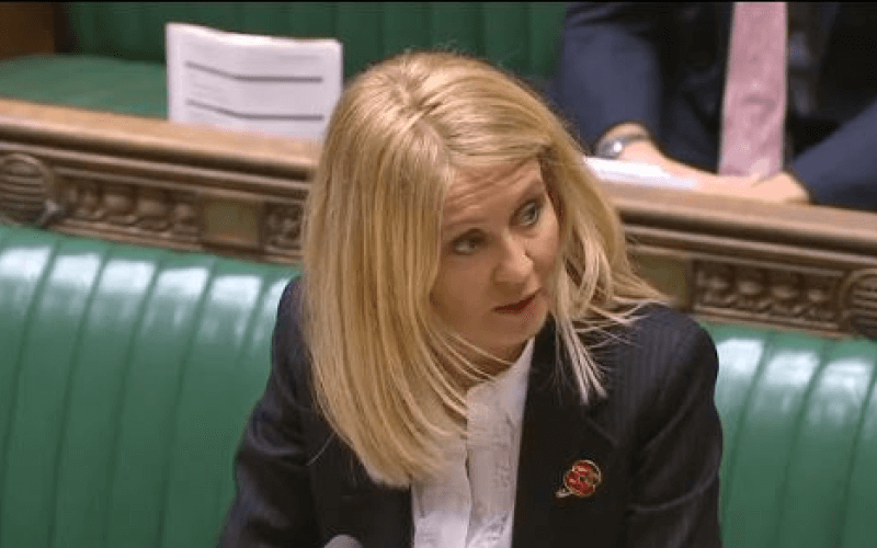 Esther McVey speaking in the House of Commons