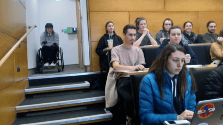 University leaves disabled student segregated at the back of lectures