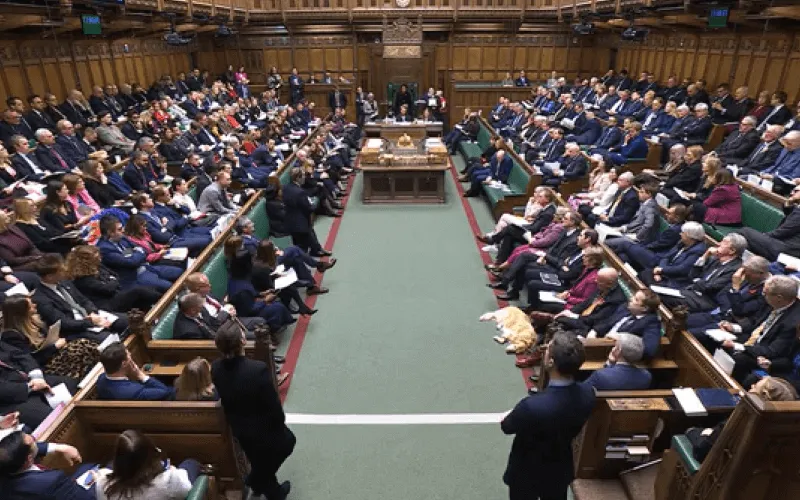 A packed House of Commons chamber